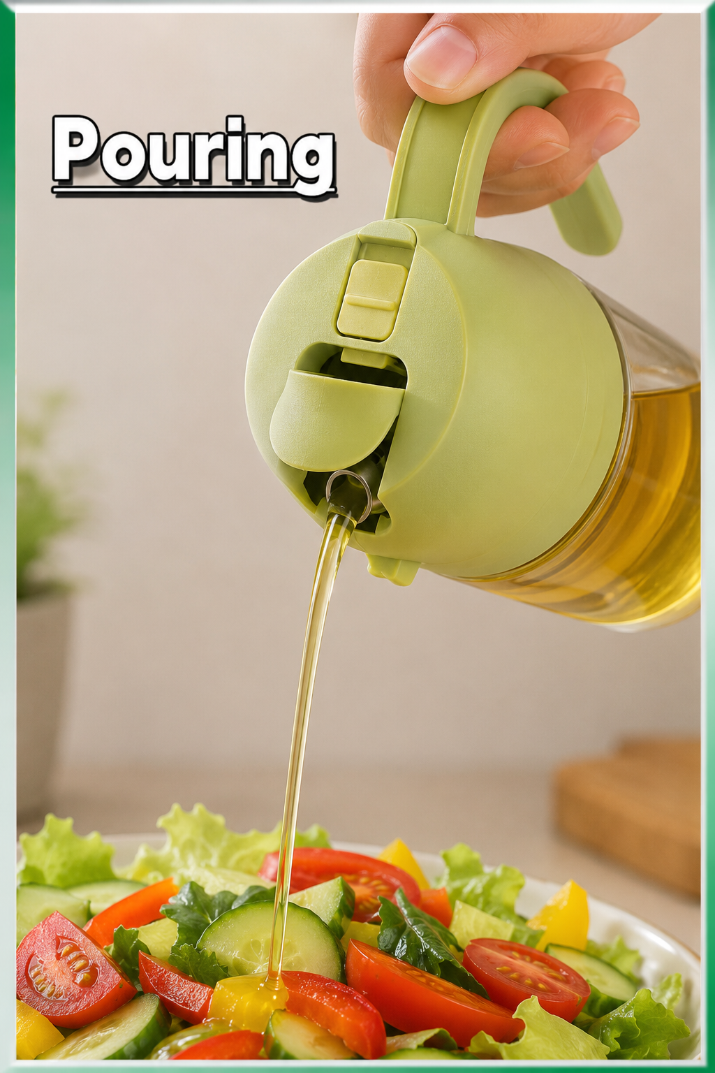 2-in-1 Spray & Pour Oil Dispenser Bottle | Kitchen Oil Sprayer