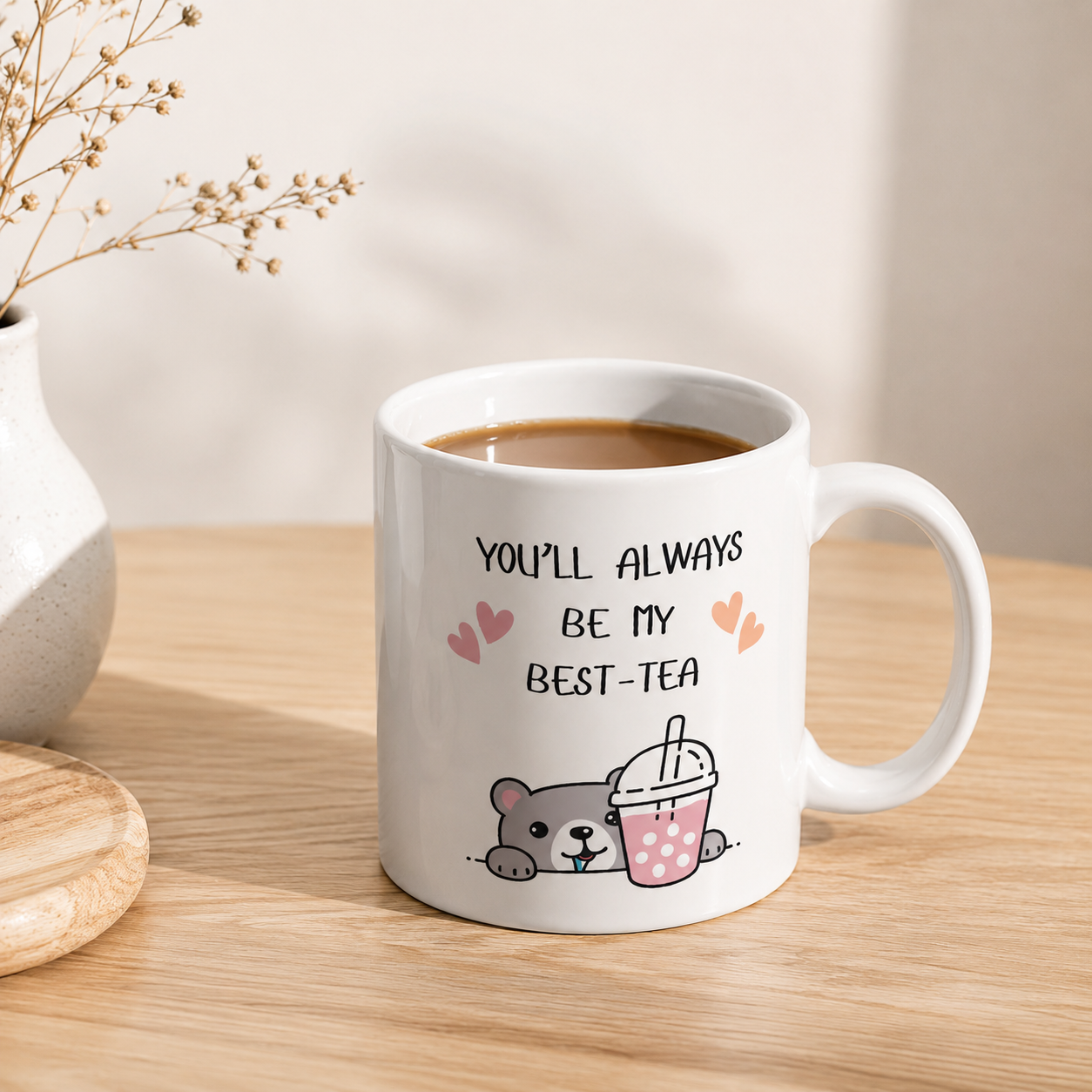 Premium Cute Ceramic Coffee Cup – Stylish Everyday Drinkware