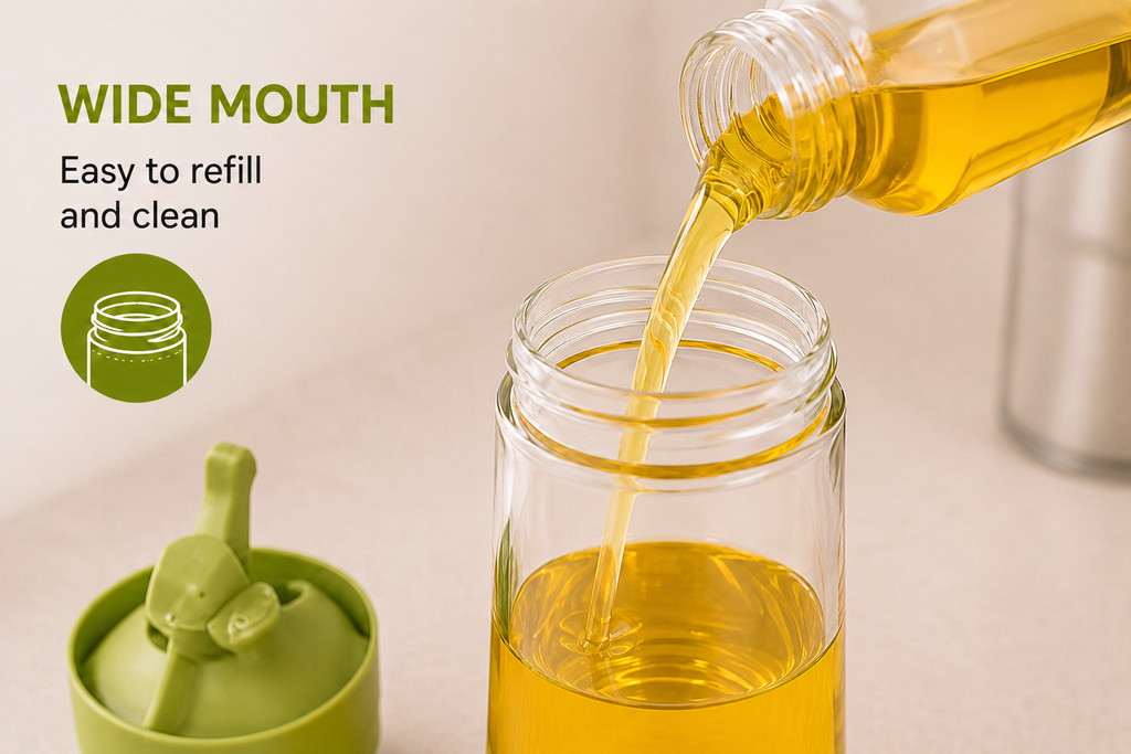 2-in-1 Spray & Pour Oil Dispenser Bottle | Kitchen Oil Sprayer